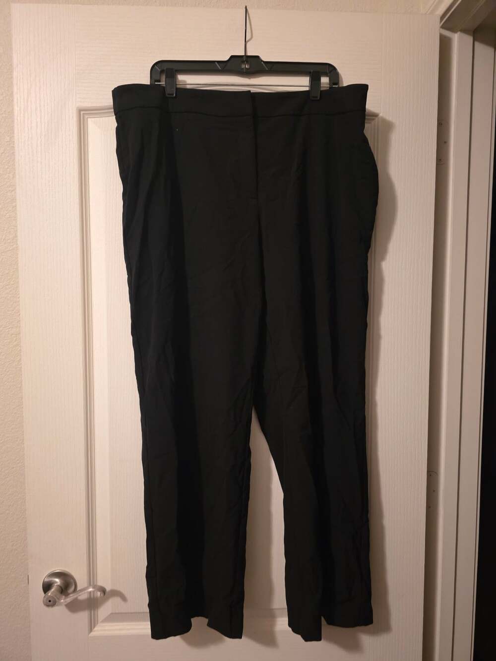 Sag Harbor Stretch Pants Size 18W Black Dress Trousers